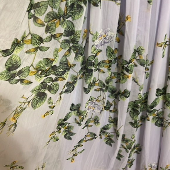 WHBM Floral Lavender strapless Maxi Dress women size 0 - Picture 5 of 11